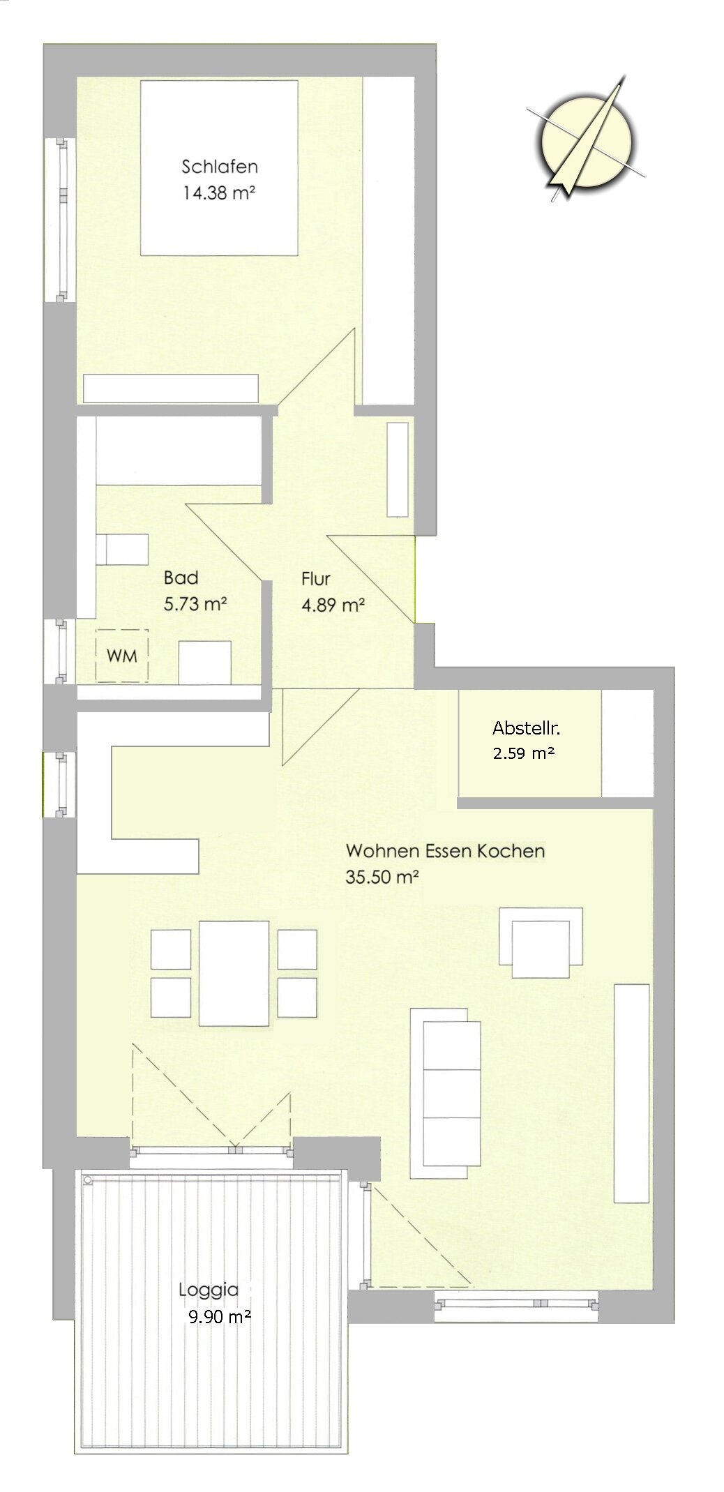 Eine Wohnung zum Wohlfühlen mit großem Südbalkon und guter Aufteilung  in Landshut-West