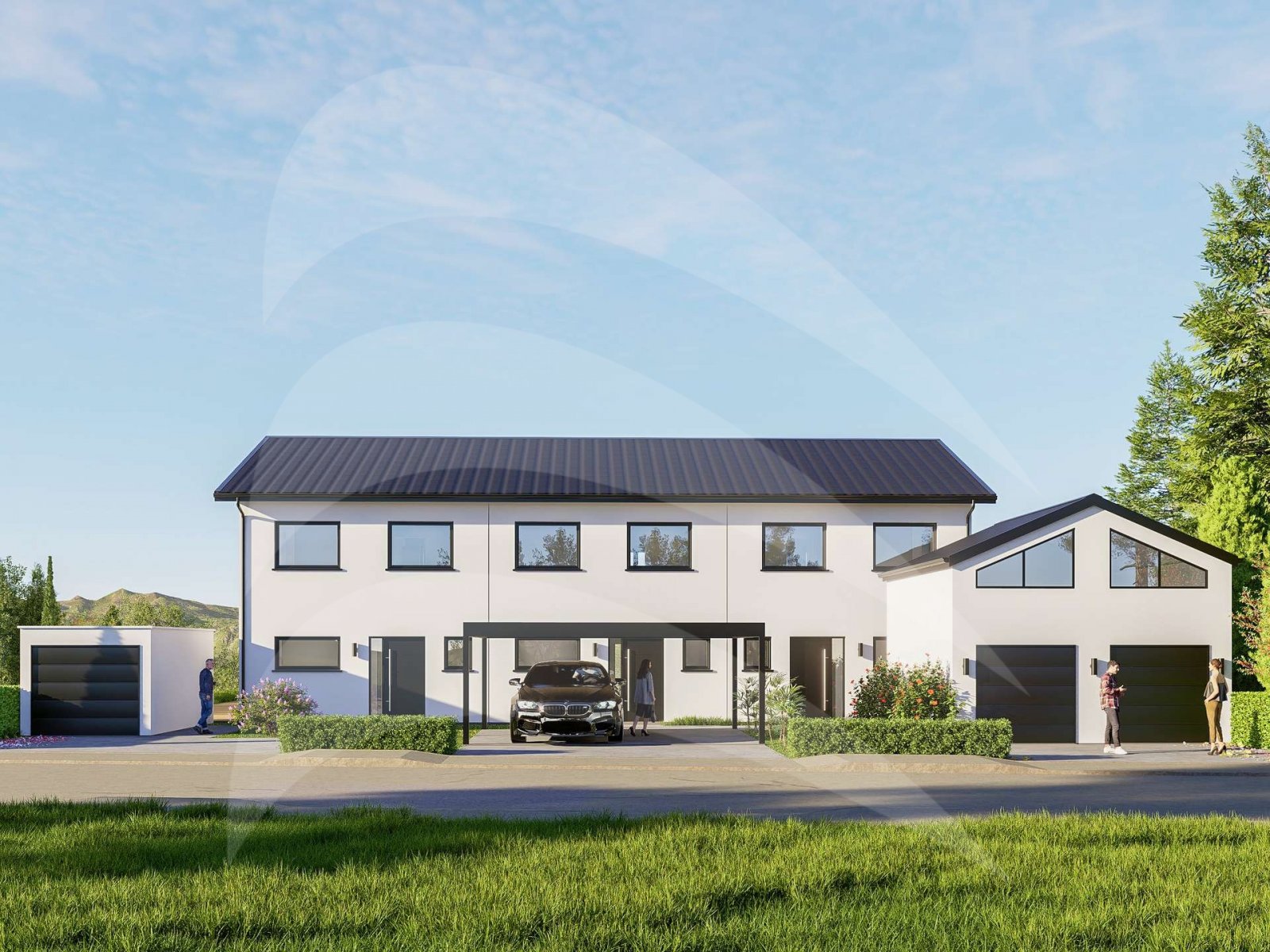 KfW-40 Neubau mit Traumblick: Energieeffizientes Reihenmittelhaus in Denkhof