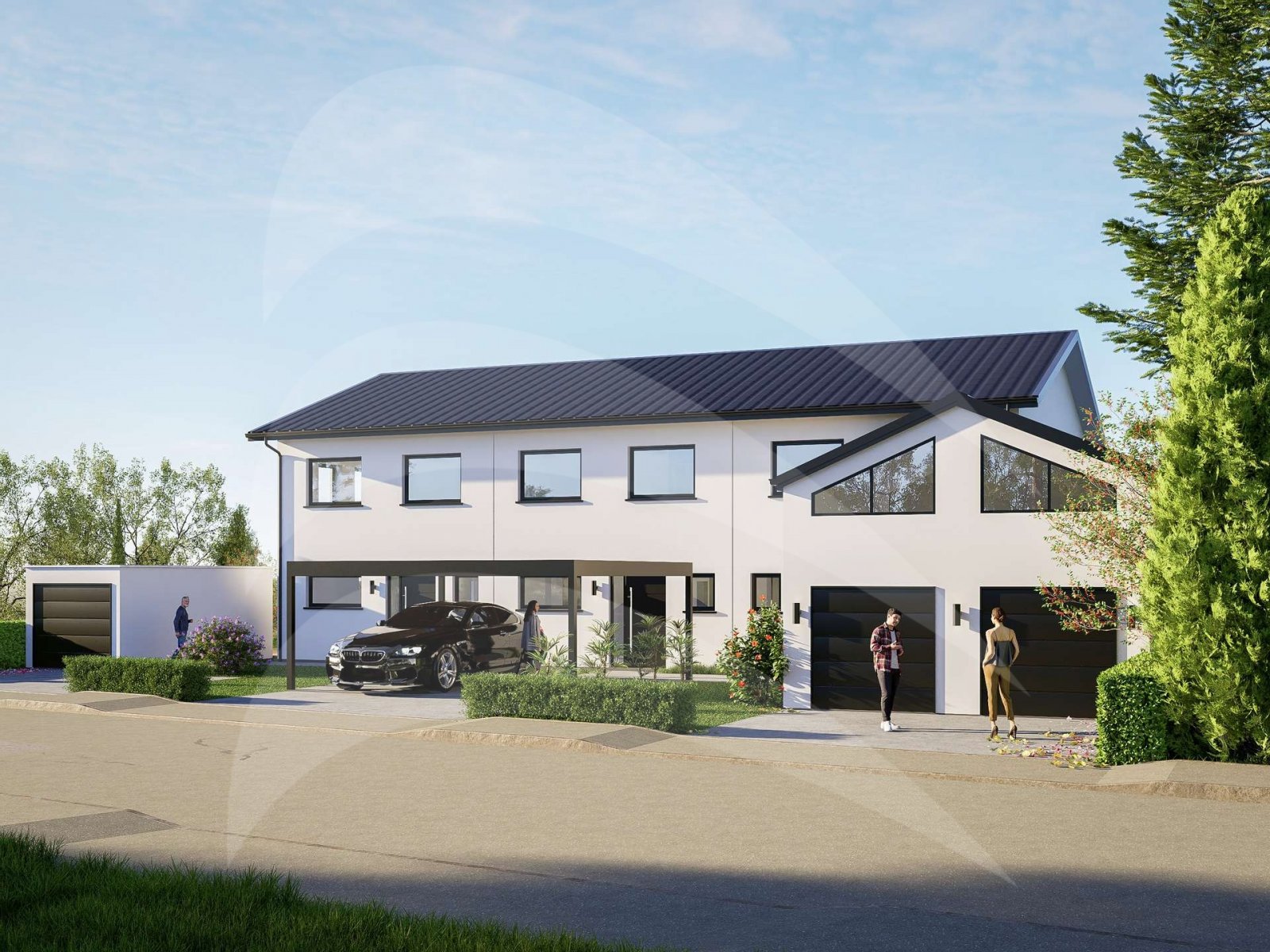 KfW-40 Neubau mit Traumblick: Energieeffizientes Reihenmittelhaus in Denkhof