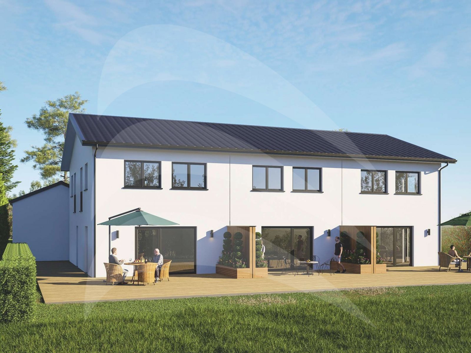 KfW-40 Neubau mit Traumblick: Energieeffizientes Reihenmittelhaus in Denkhof
