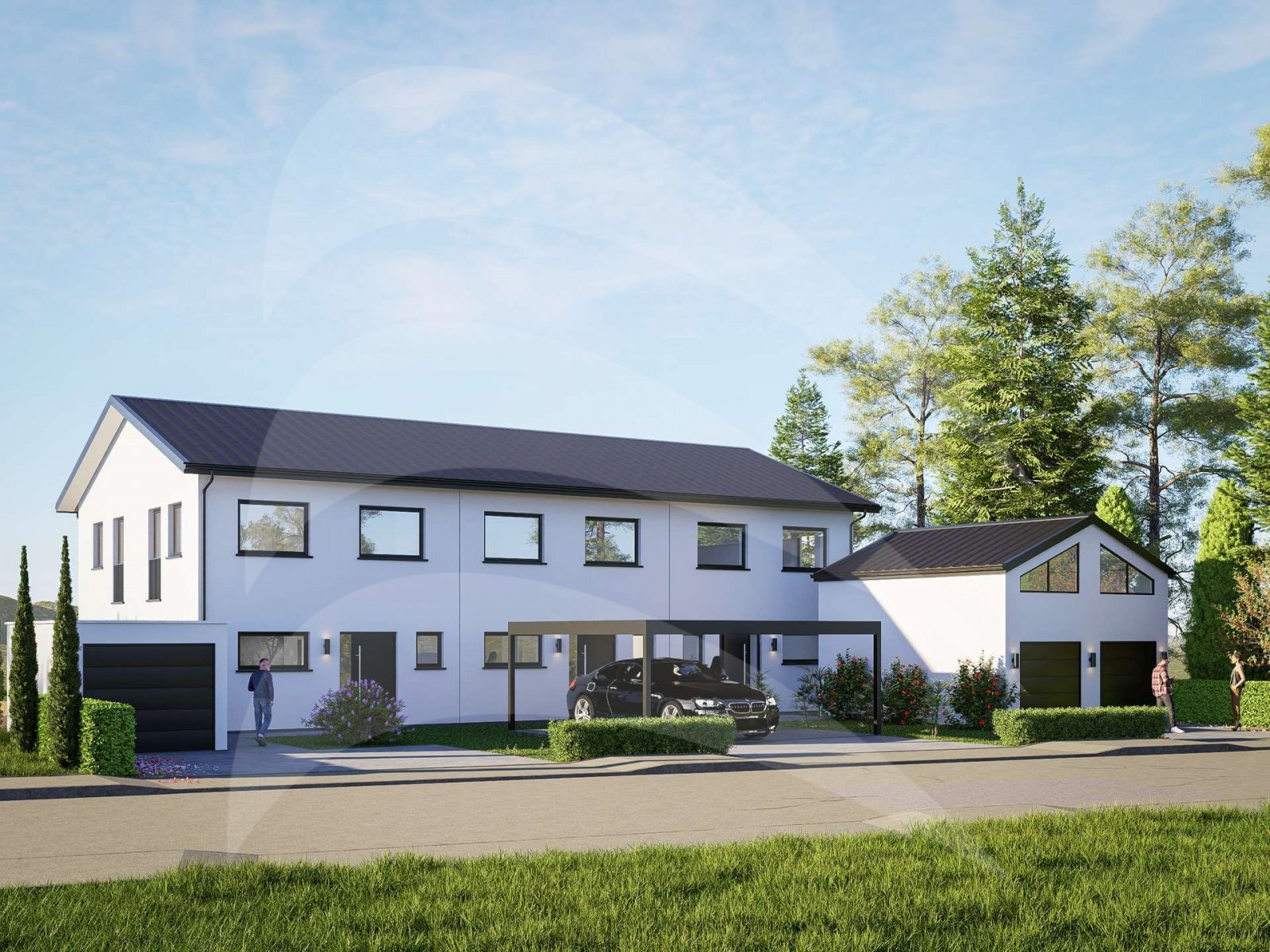 KfW-40 Neubau mit Traumblick: Energieeffizientes Reihenmittelhaus in Denkhof