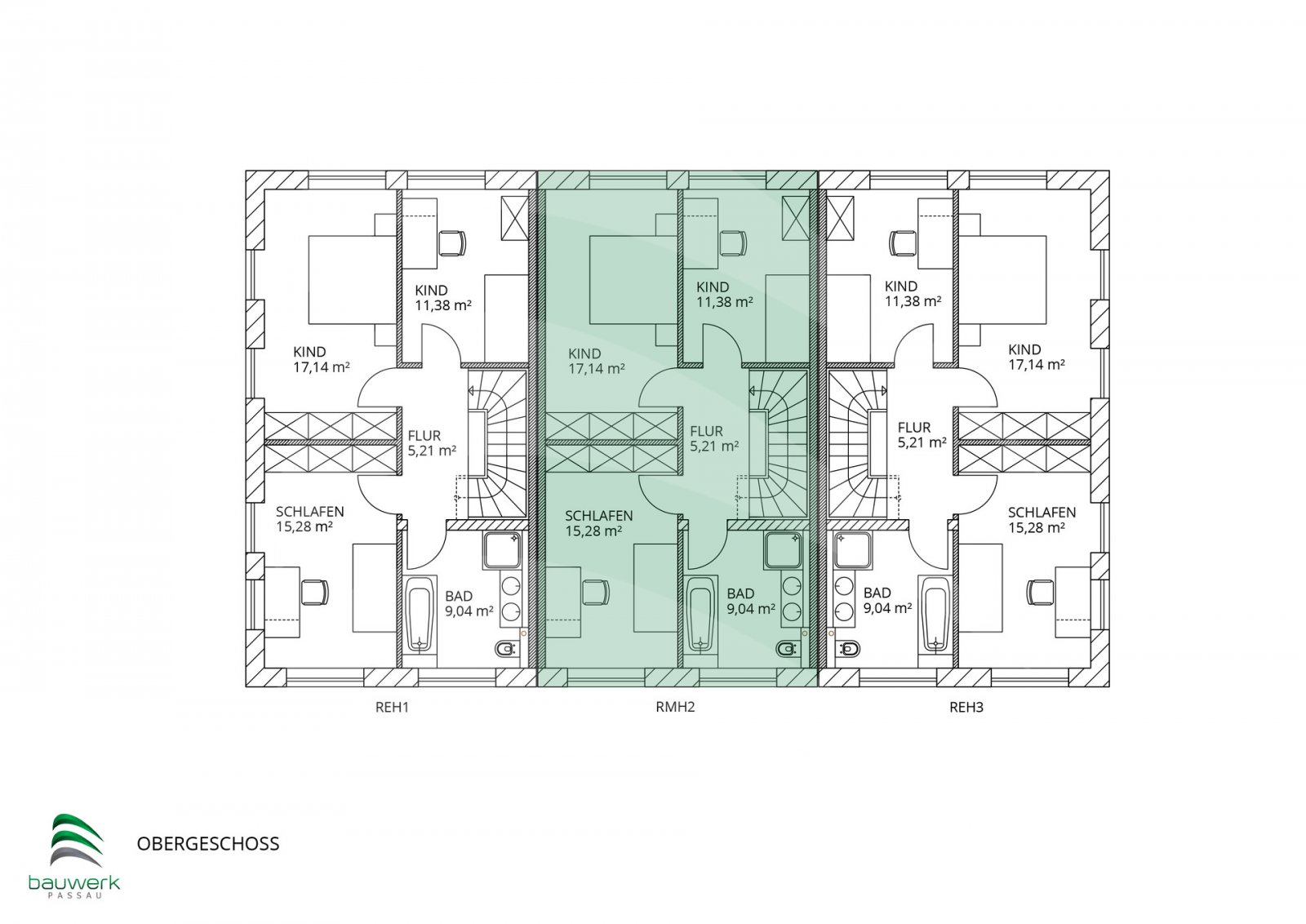 KfW-40 Neubau mit Traumblick: Energieeffizientes Reihenmittelhaus in Denkhof