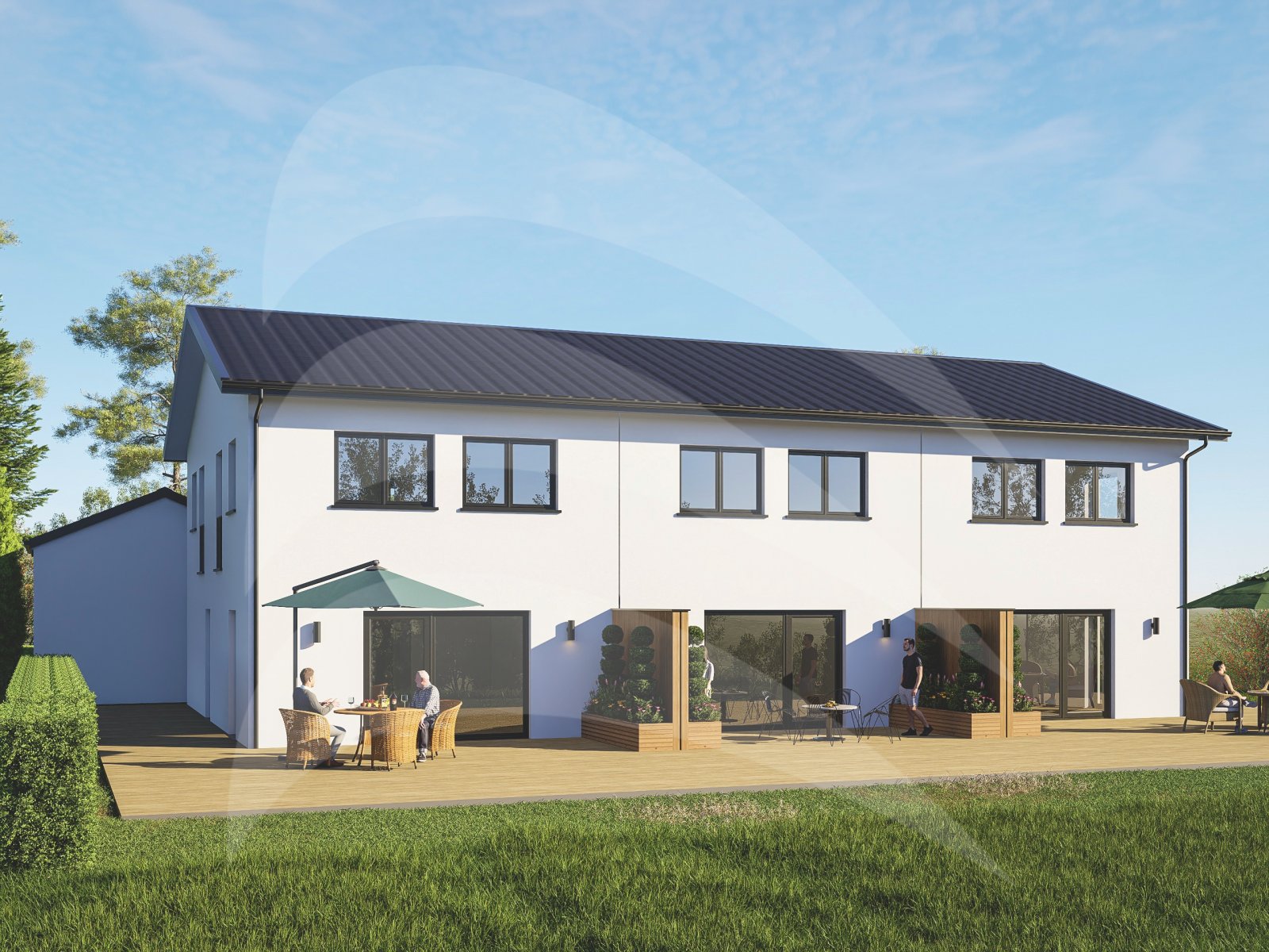 Neubau mit Traumblick: Energieeffizientes Reiheneckhaus in Denkhof