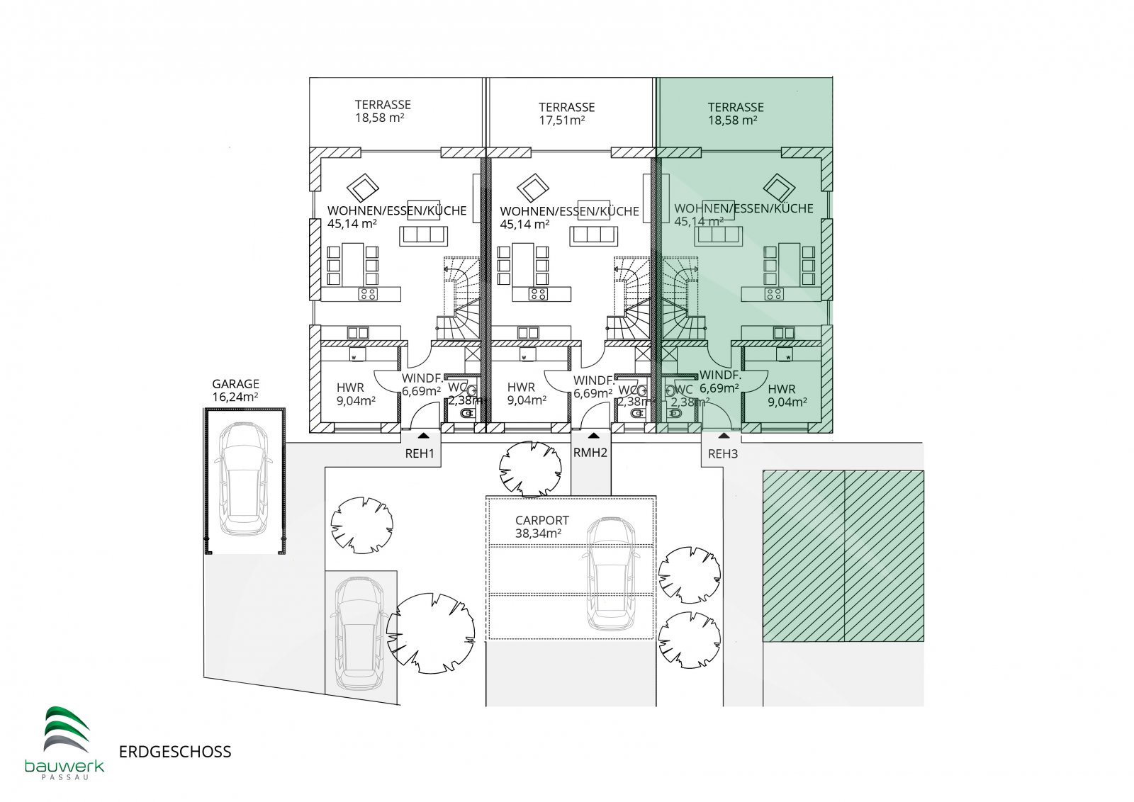 Neubau mit Traumblick: Energieeffizientes Reiheneckhaus in Denkhof