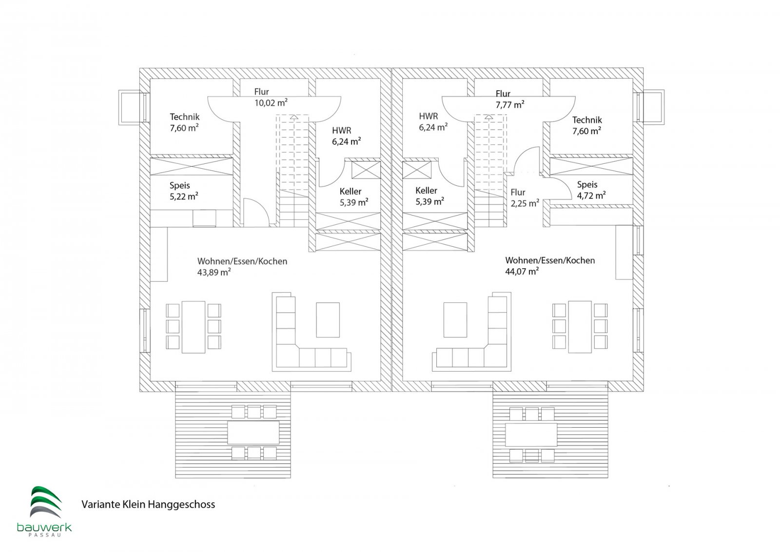 KfW40 Neubau: Gehobene Doppelhaushälfte verteilt auf 3 Etagen im Baugebiet Neukirchen am Inn