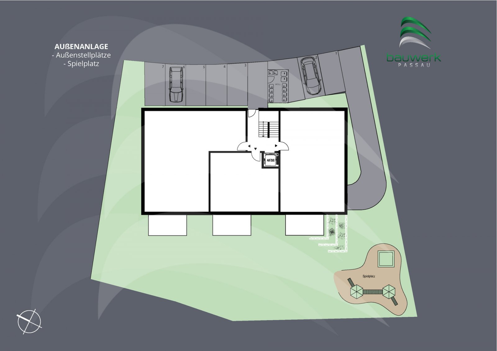 KFW40-QNG & unverbaubare Südlage : Helle 3-Zimmer-Neubauwohnung im Erdgeschoss - optional mit Garten