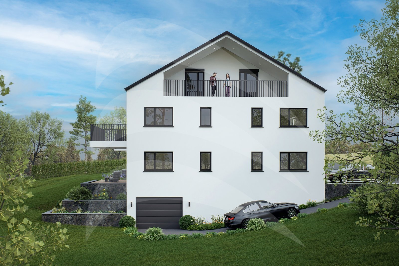 KFW40-QNG & Dachterrasse: Wunderschöne 2-Zimmer-Dachgeschosswohnung mit gehobener Ausstattung