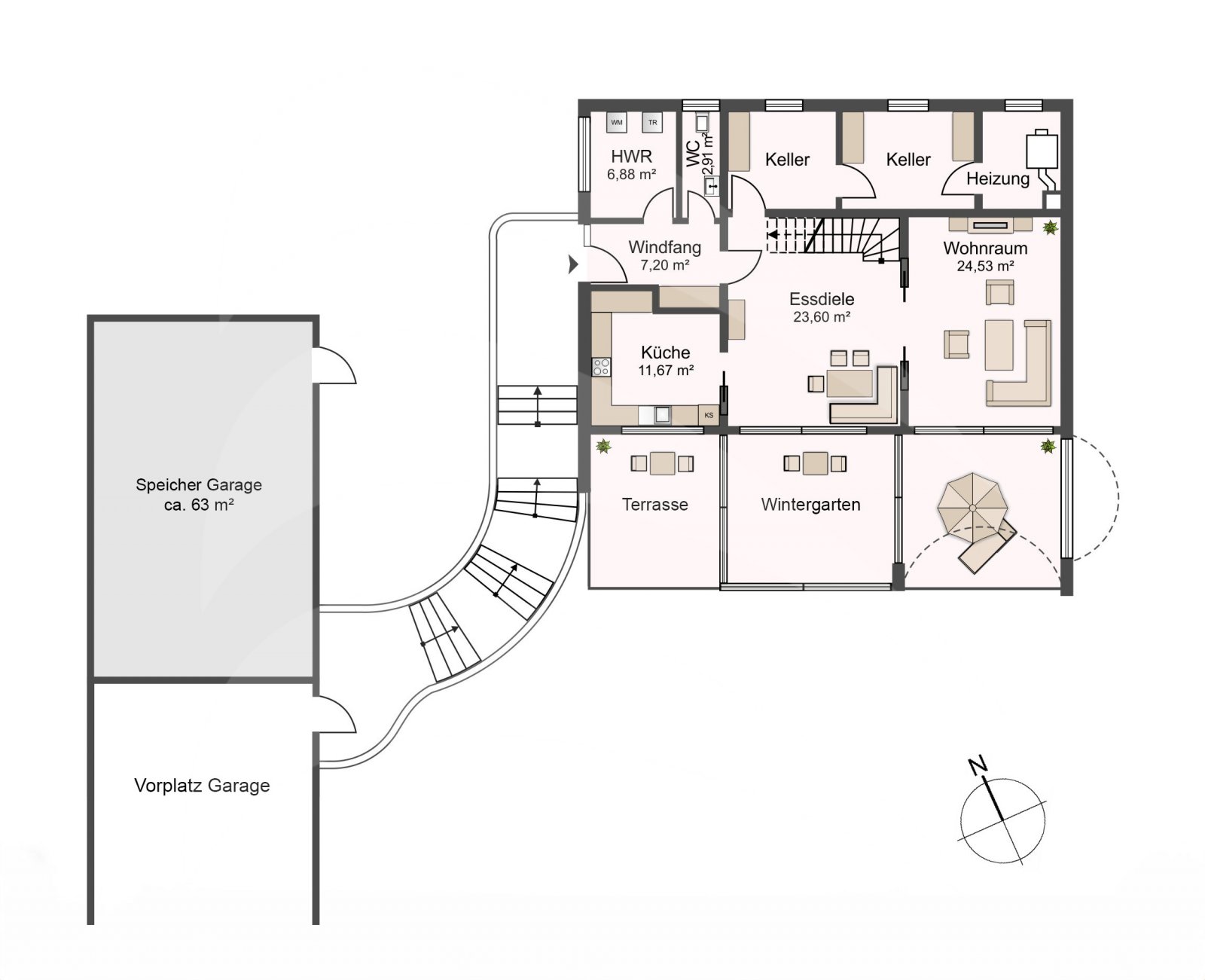 Geräumiges Einfamilienhaus mit Weitblick ins Vilstal