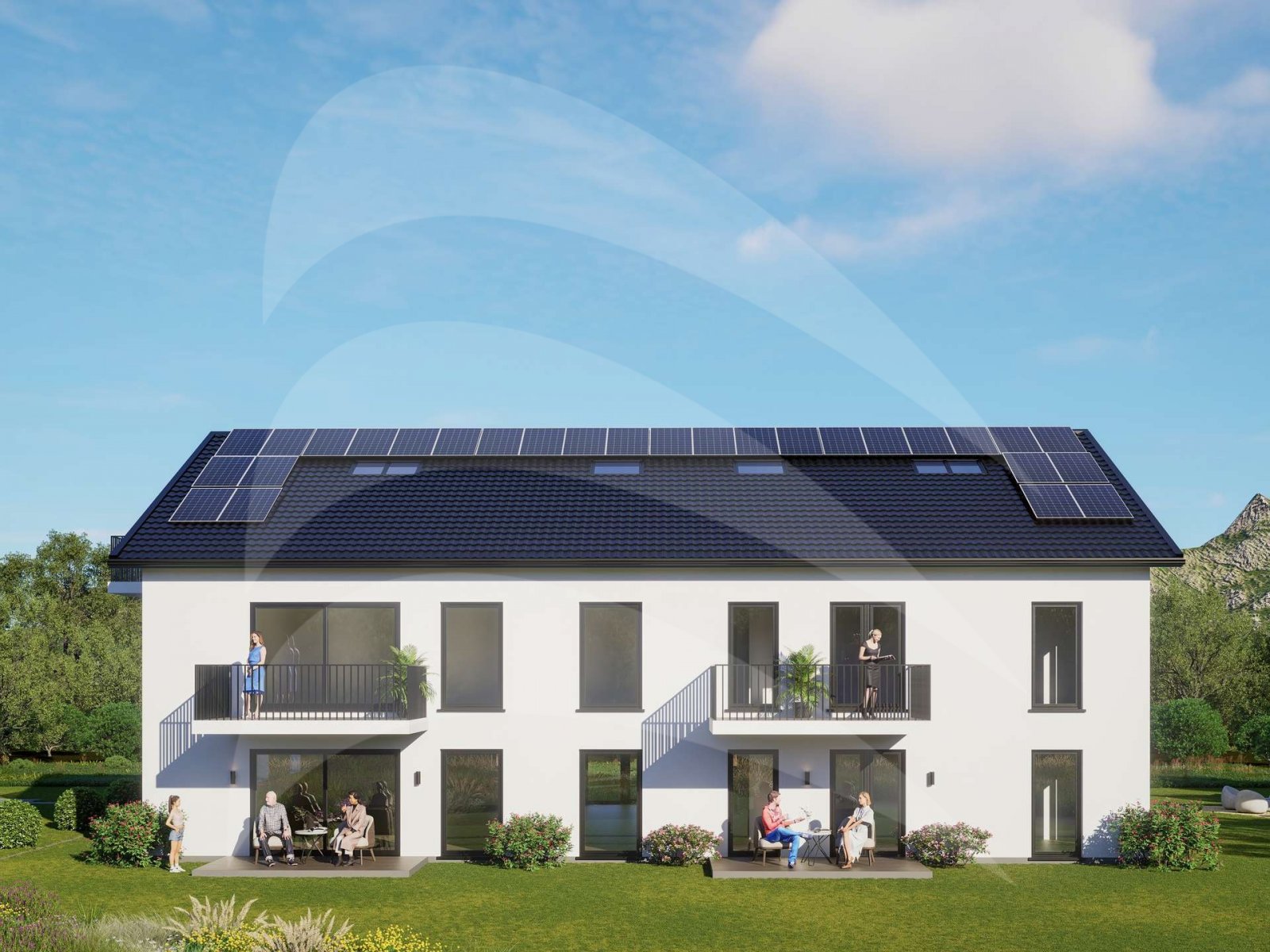 KFW40 mit QNG und 180qm Fläche: Riesige 4-Zimmer-Maisonette-Wohnung mit 3 weiteren Räumen im UG