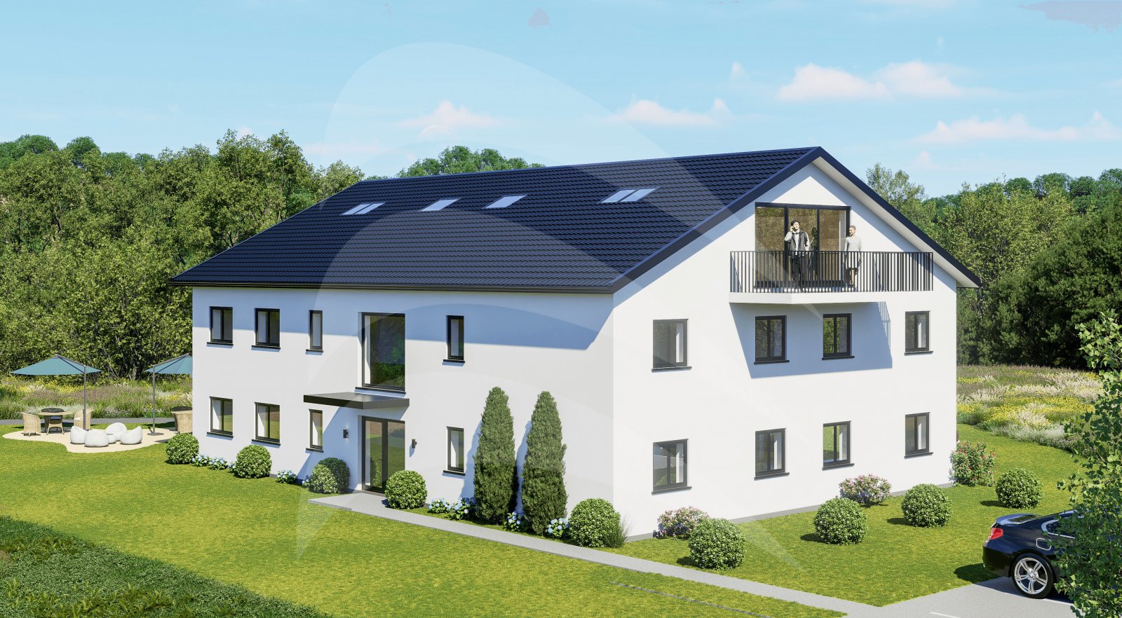KFW40 mit QNG und 180qm Fläche: Riesige 4-Zimmer-Maisonette-Wohnung mit 3 weiteren Räumen im UG