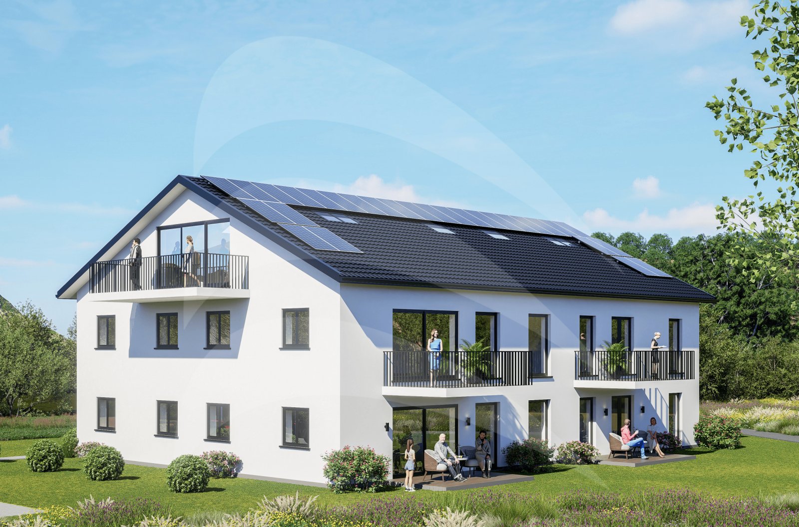 KFW40 mit QNG und 180qm Fläche: Riesige 4-Zimmer-Maisonette-Wohnung mit 3 weiteren Räumen im UG