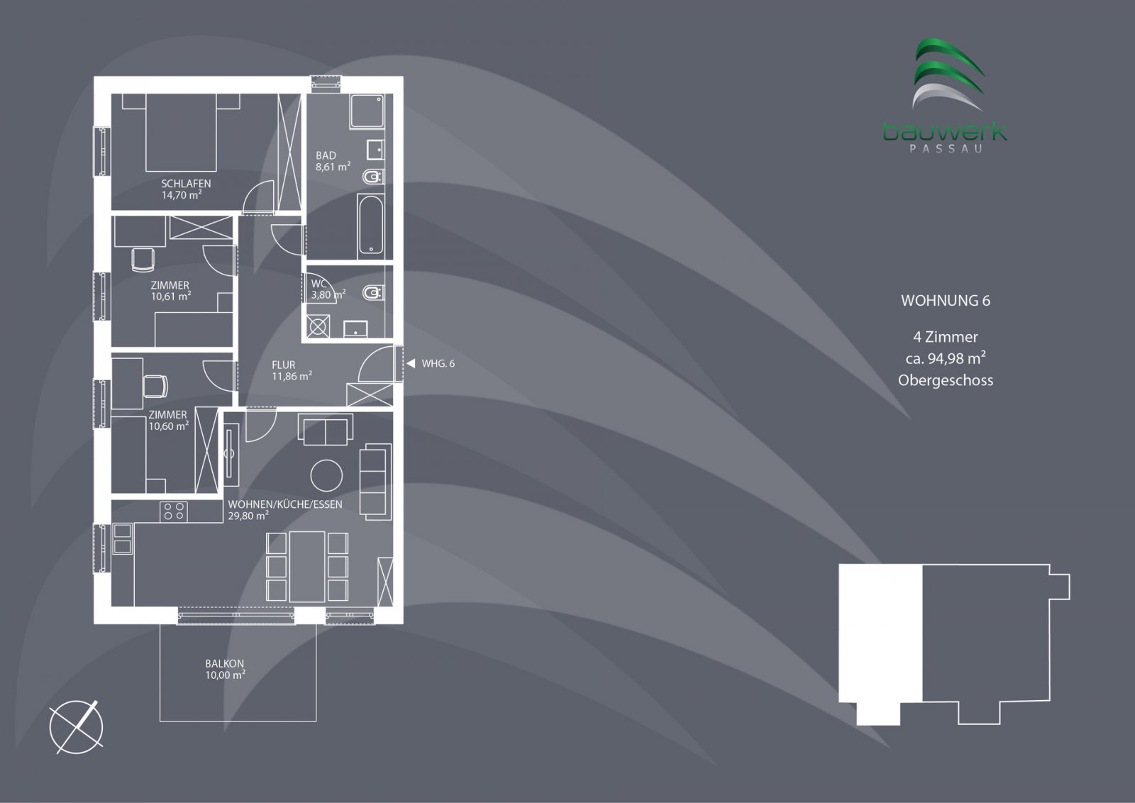 KFW40 mit QNG-Nachhaltigkeitssiegel: Hochwertige 4-Zimmer-Wohnung in Donaustauf/Sulzbach
