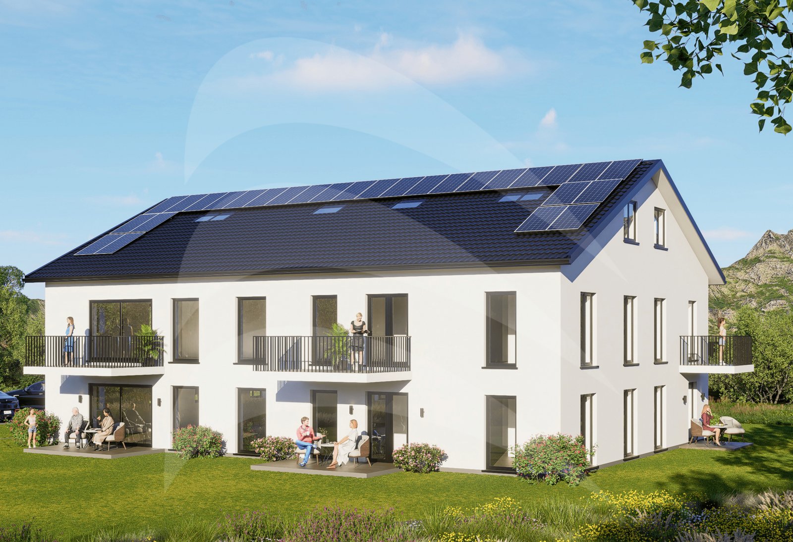 NEUBAU KFW40 mit QNG: Exklusive 3-Zimmer-Dachgeschoss-Wohnung in Donaustauf/Sulzbach