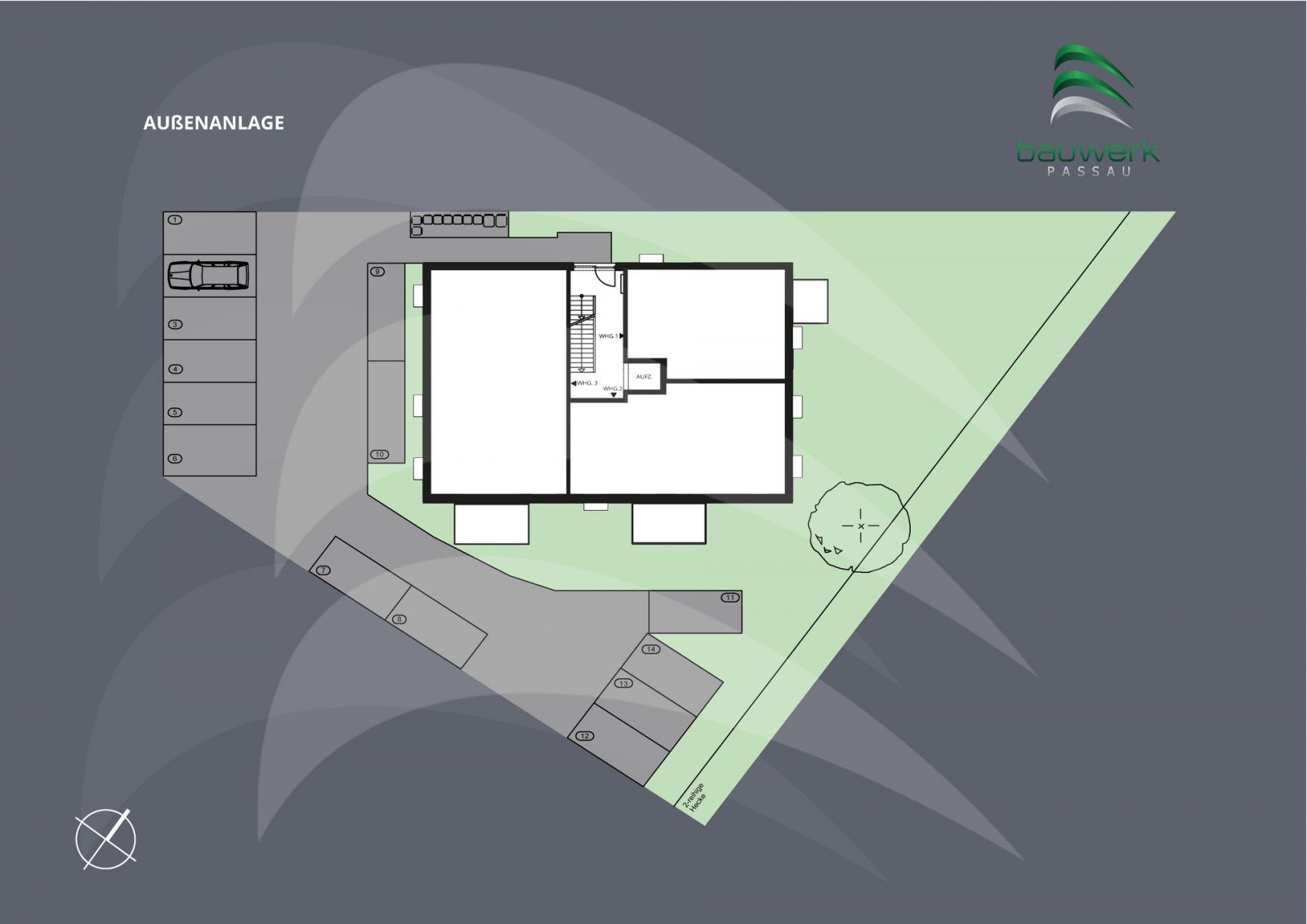 NEUBAU KFW40 mit QNG: Exklusive 3-Zimmer-Dachgeschoss-Wohnung in Donaustauf/Sulzbach