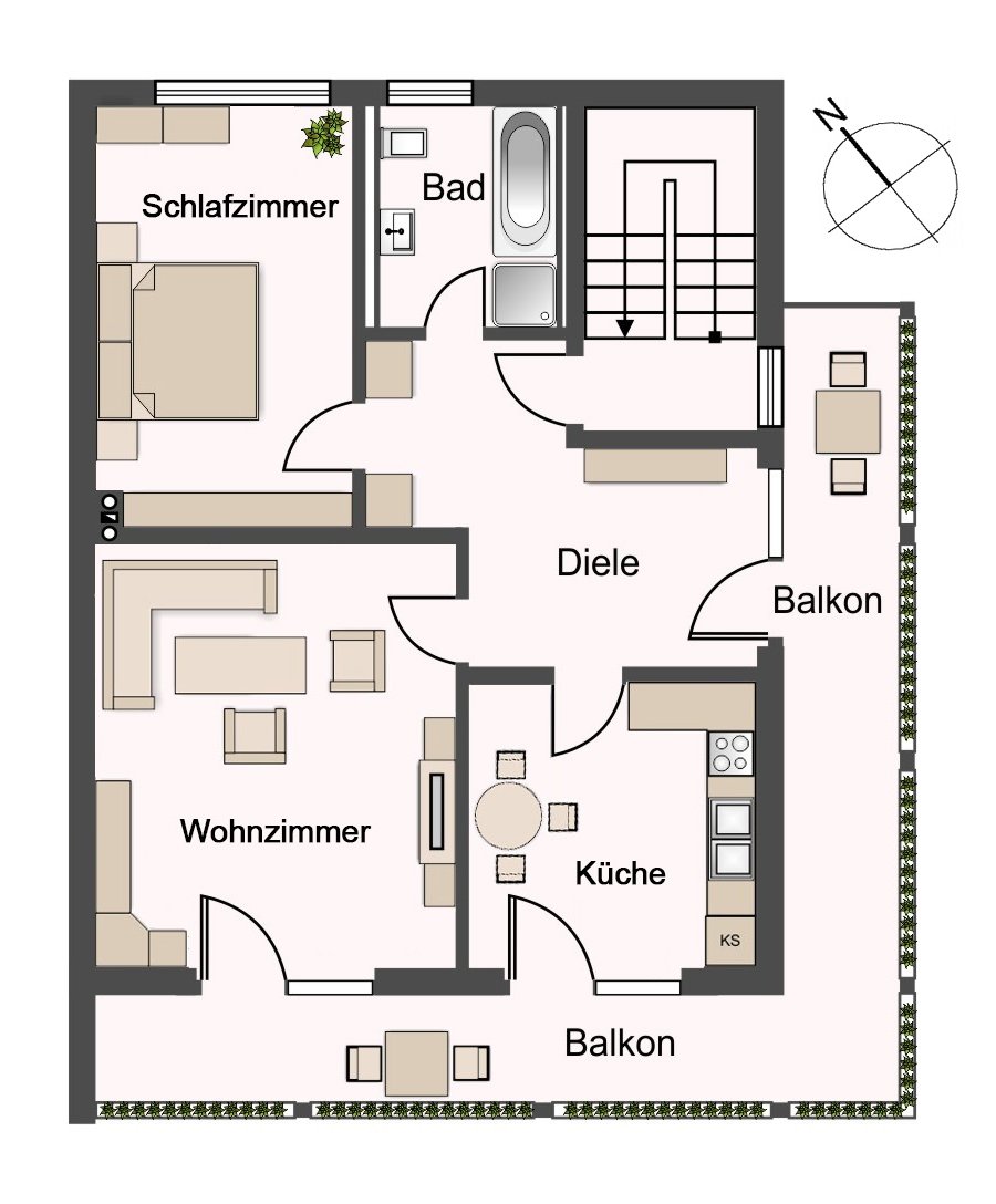 Vermietetes Mehrfamilienhaus mit 3 Wohnungen in Ergolding