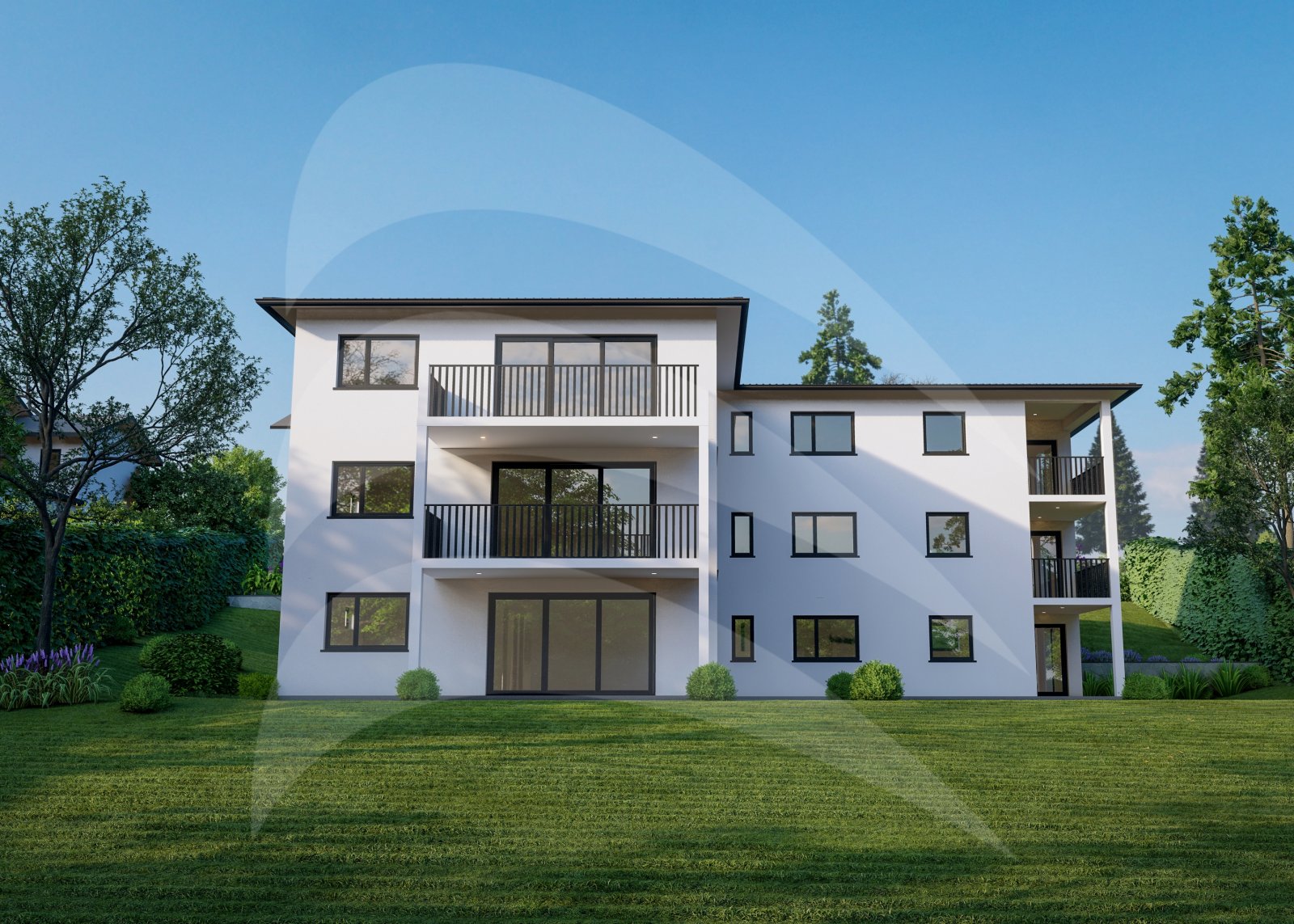 KfW40-QNG Neubau: Barrierefreie 4-Zimmer-Wohnung mit Südbalkon in ruhiger Lage