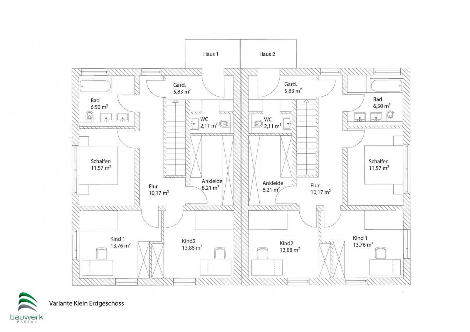 Variante Klein Grundriss EG
