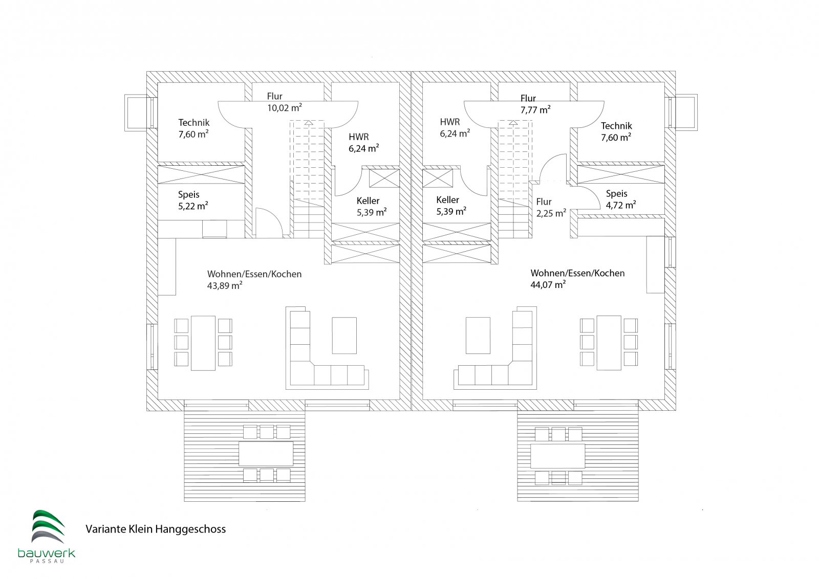 Variante Klein Grundriss HG