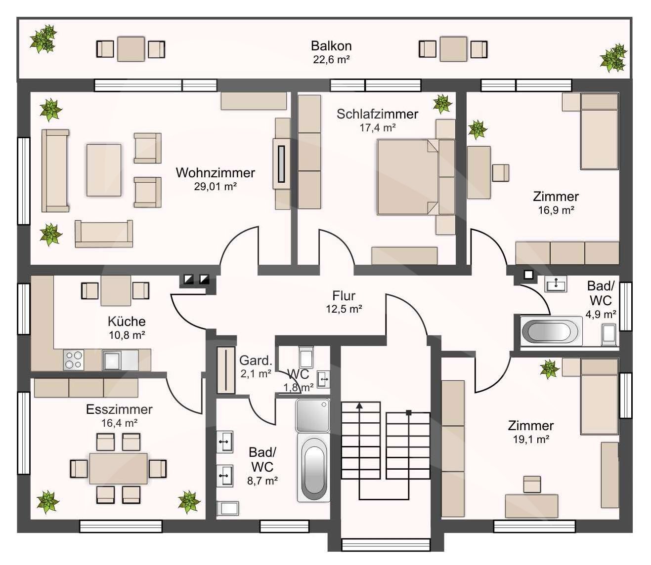Grundriss Obergeschoss
