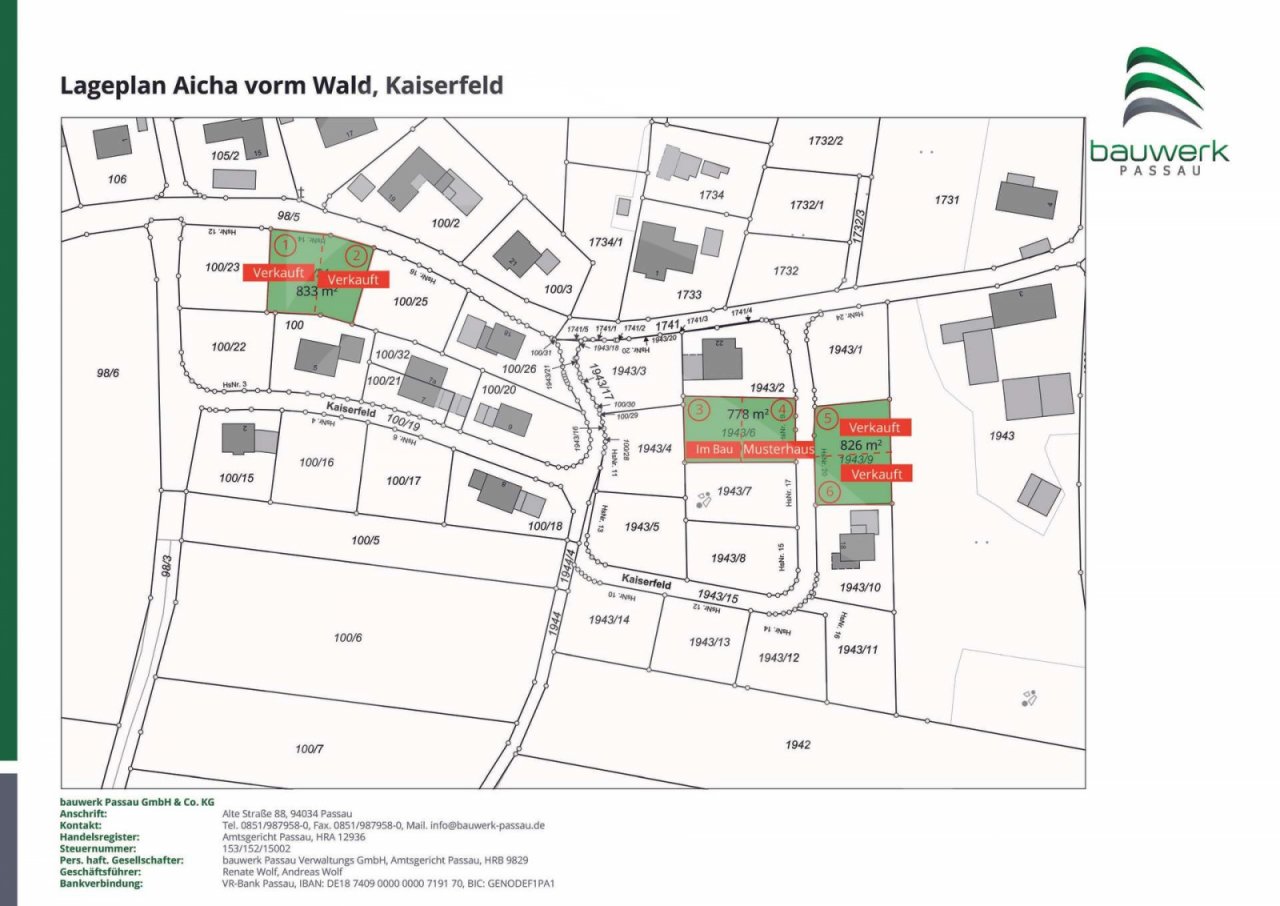 Lageplan Grundstücke Lageplan Grundstücke