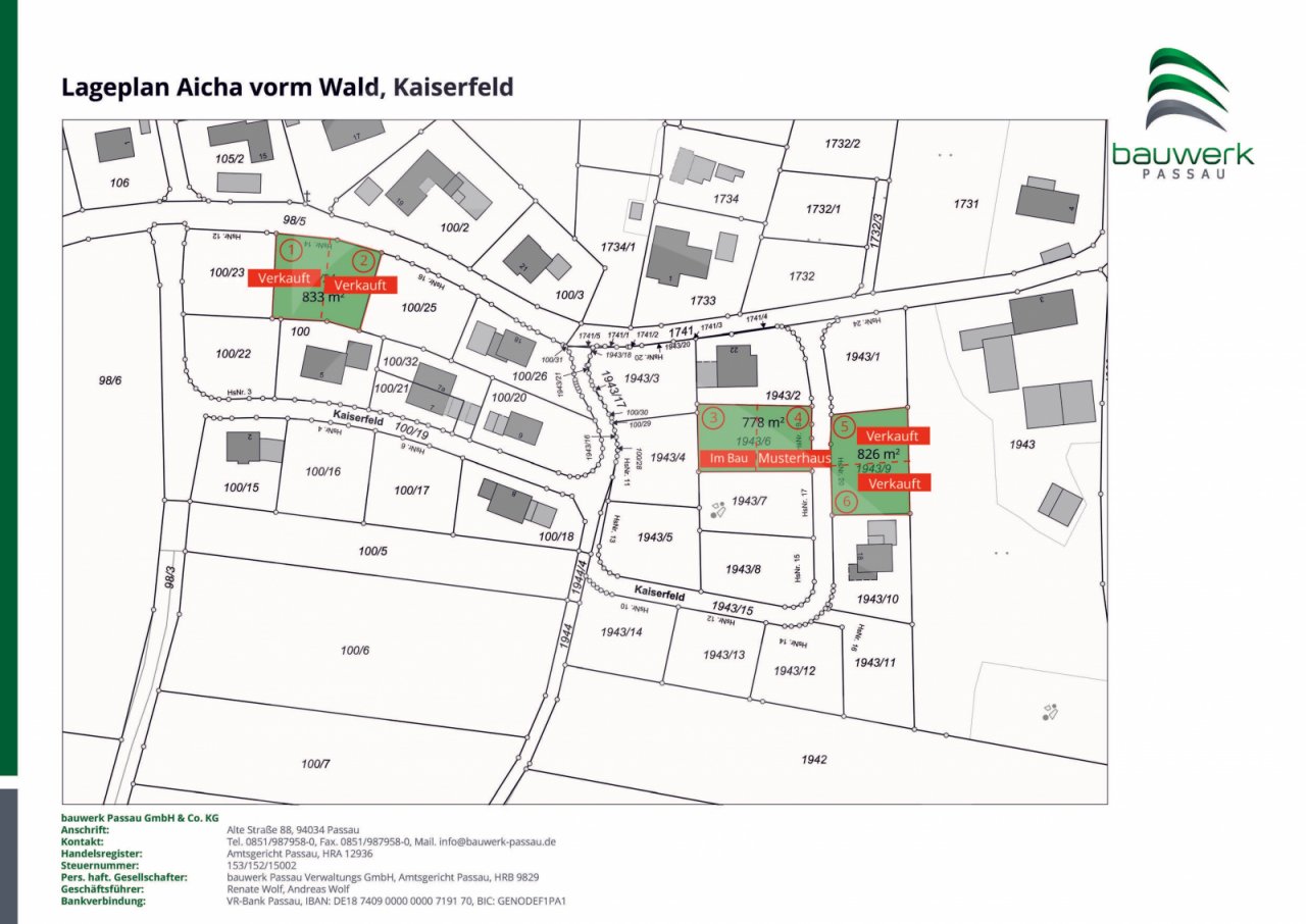 Lageplan Grundstücke Lageplan Grundstücke