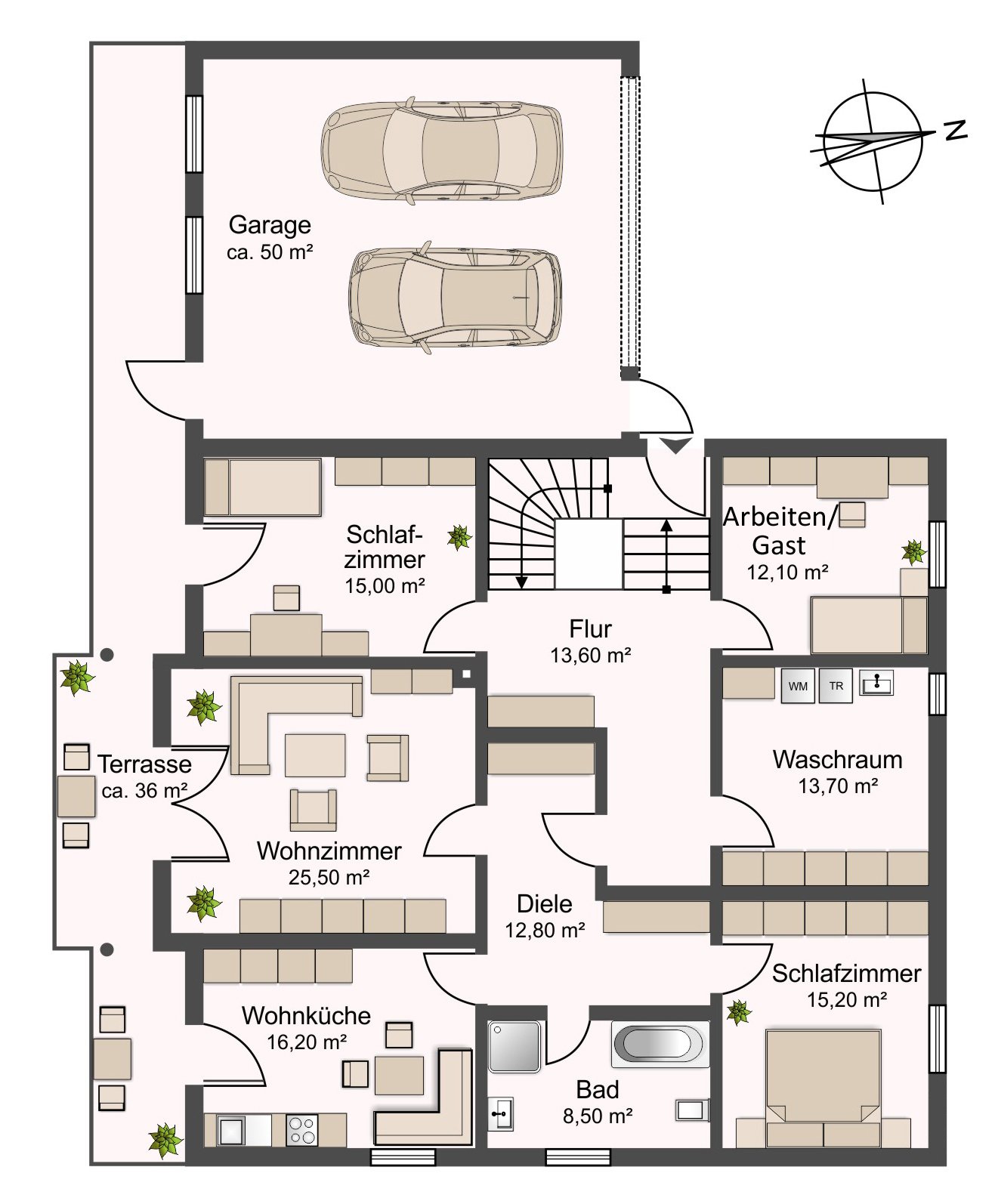 Grundriss Gartengeschoss