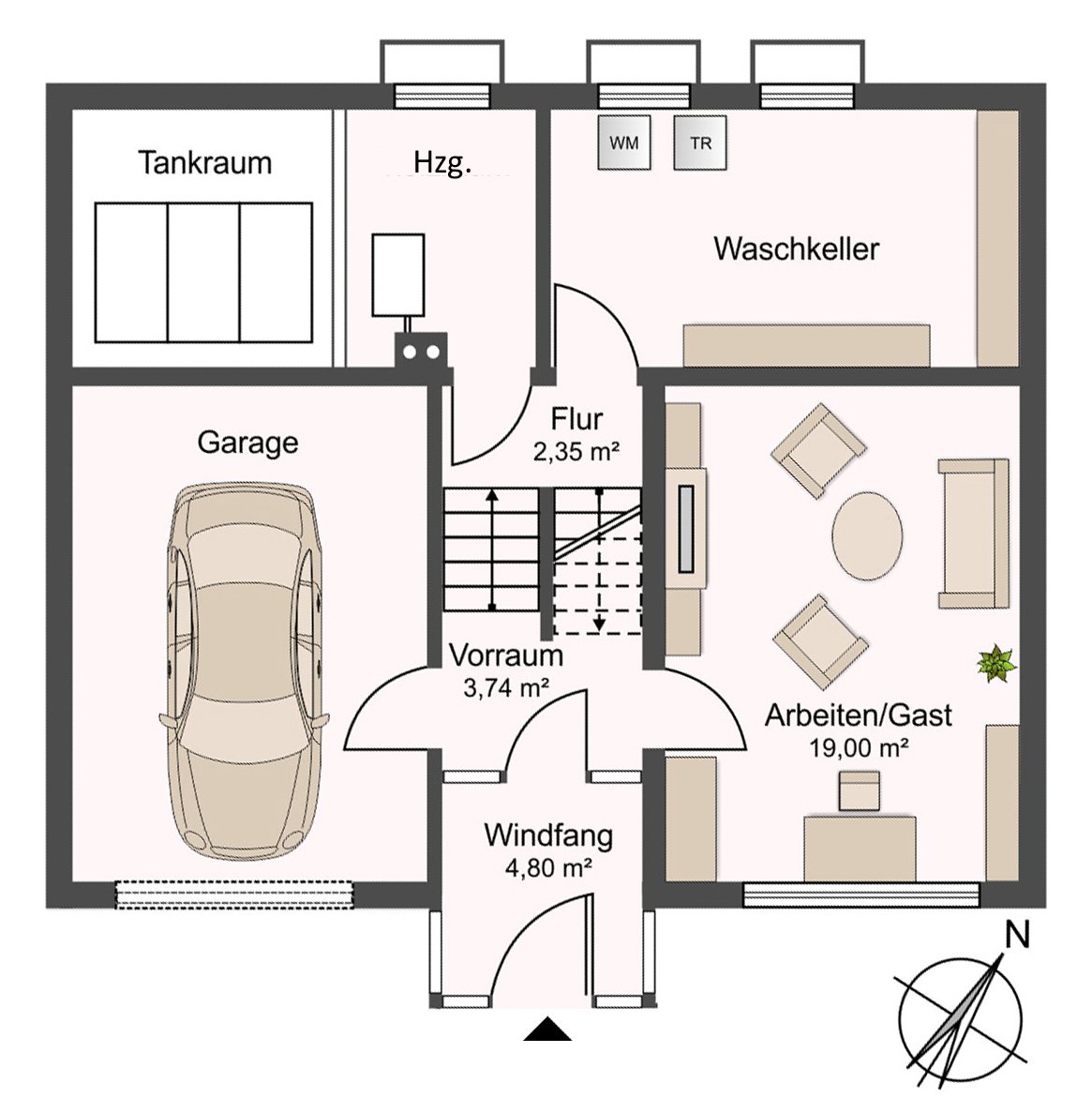 Eingangsebene-Untergeschoss