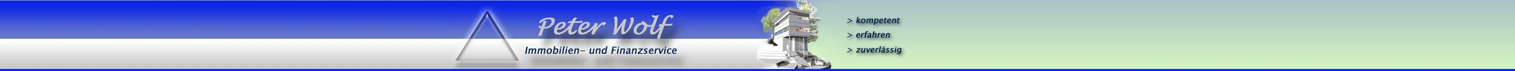 Peter Wolf Immobilien- und Finanzservice Peter Wolf Immobilien- und Finanzservice